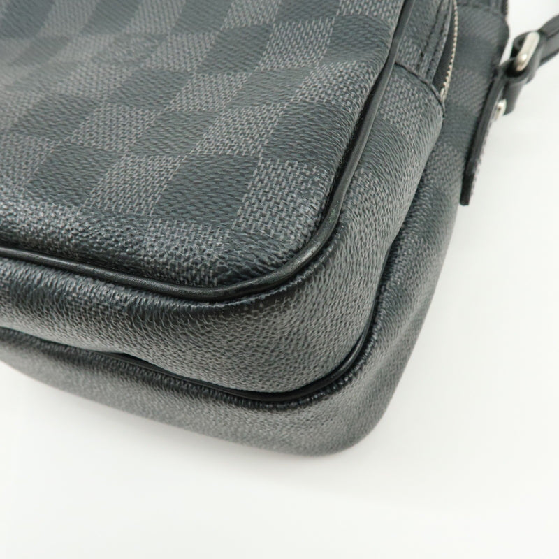 Louis Vuitton Rem Damier Graphite Black Canvas Bag