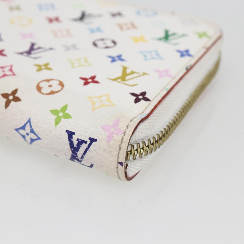 Louis Vuitton Zippy Wallet Nm Murakami Multicolor White Multicolour Canvas