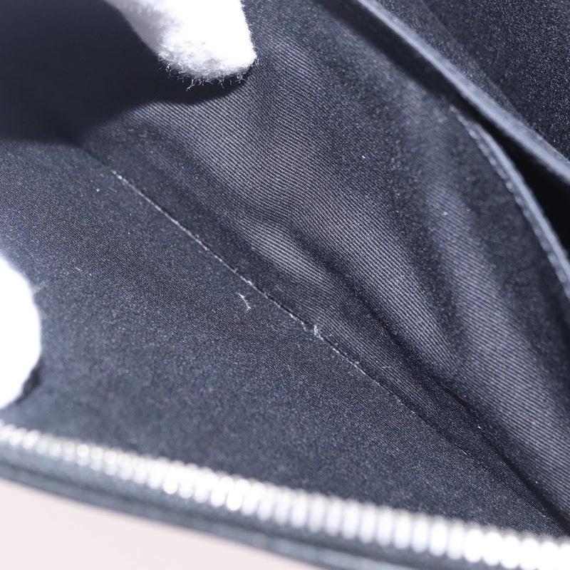 Saint Laurent Letters Zip Clutch Leather Black