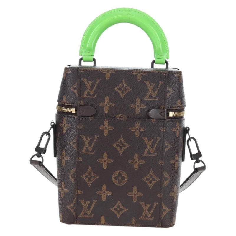 Louis Vuitton Vertical Box Trunk No.7 Loeil Vintage Monogram Canvas Brown Bag