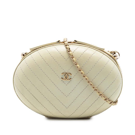 Chevron Stitched Calfskin La Pausa Evening Bag - Image 1
