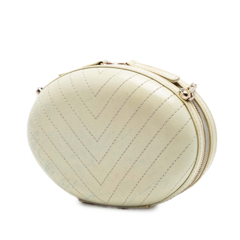 Chevron Stitched Calfskin La Pausa Evening Bag - Image 2