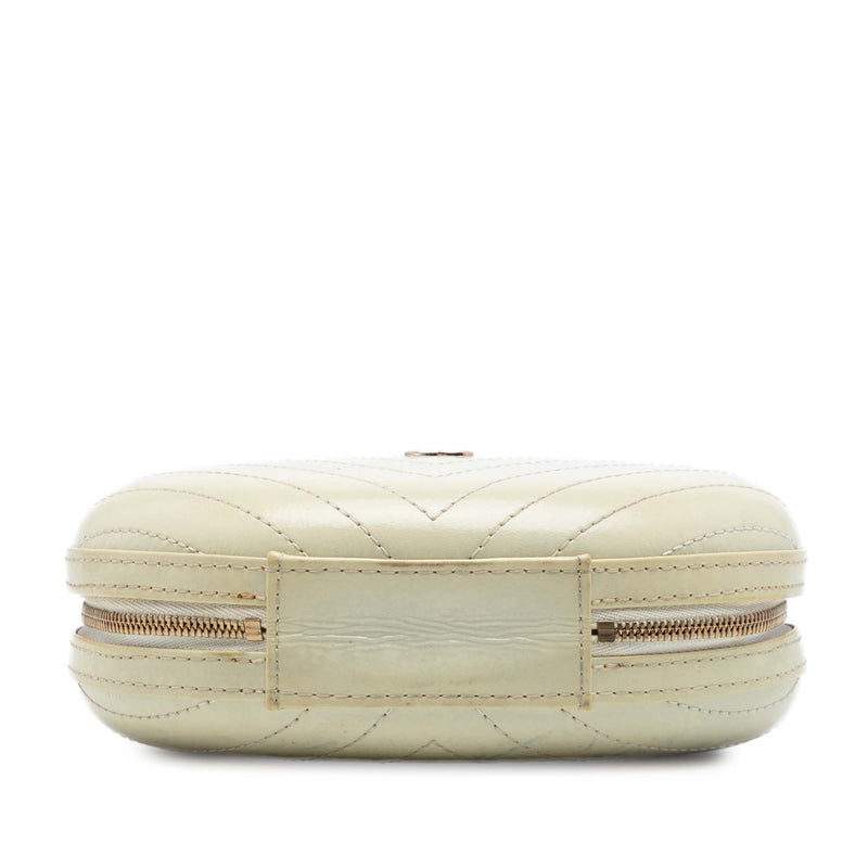 Chevron Stitched Calfskin La Pausa Evening Bag - Image 3