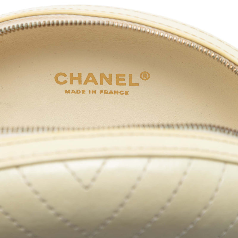 Chevron Stitched Calfskin La Pausa Evening Bag - Image 5