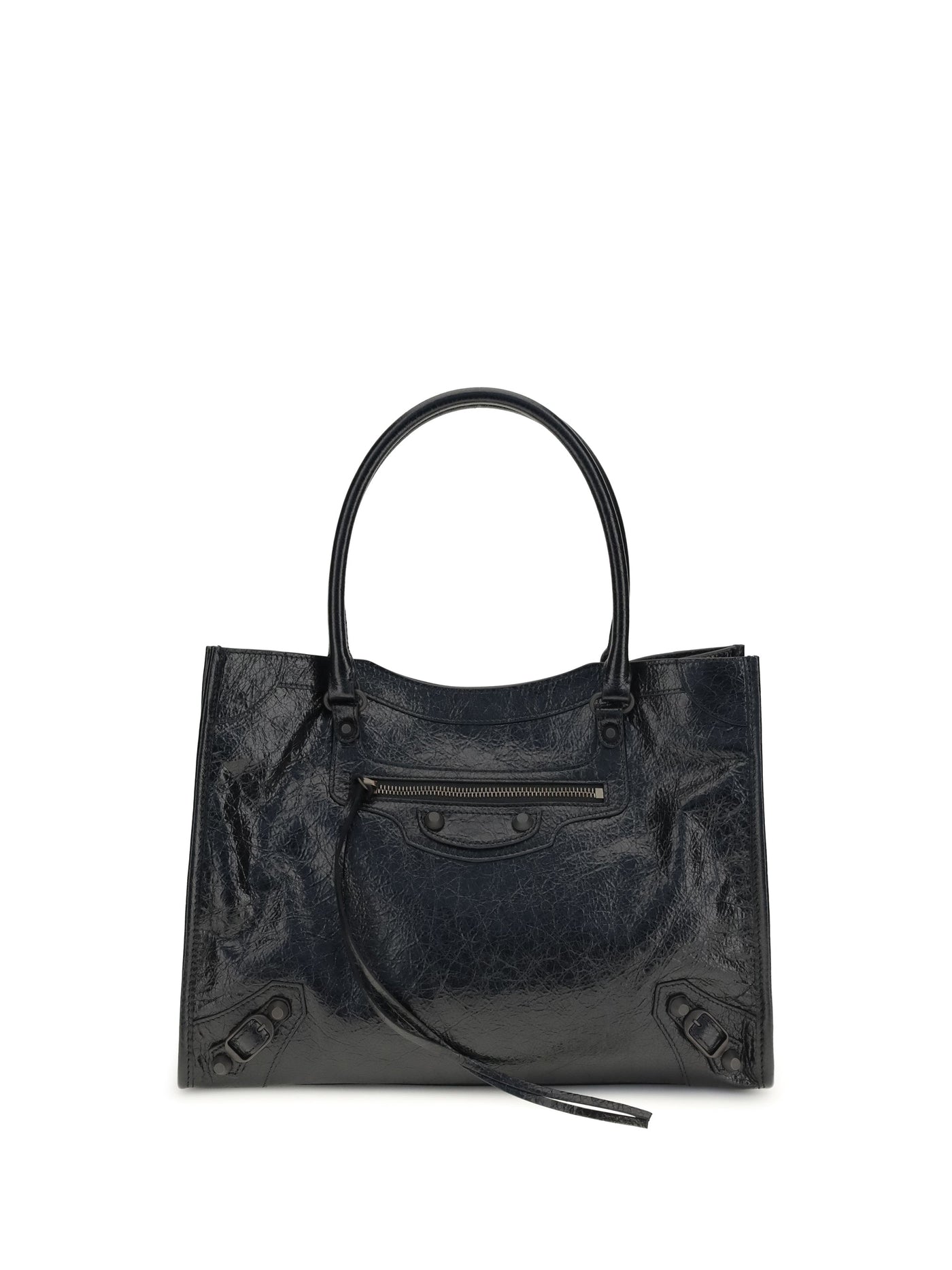 Balenciaga Le City Shoulder Bag — Black Lamb Ovis Aries