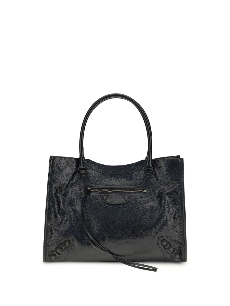 Balenciaga Le City Shoulder Bag — Black Lamb Ovis Aries