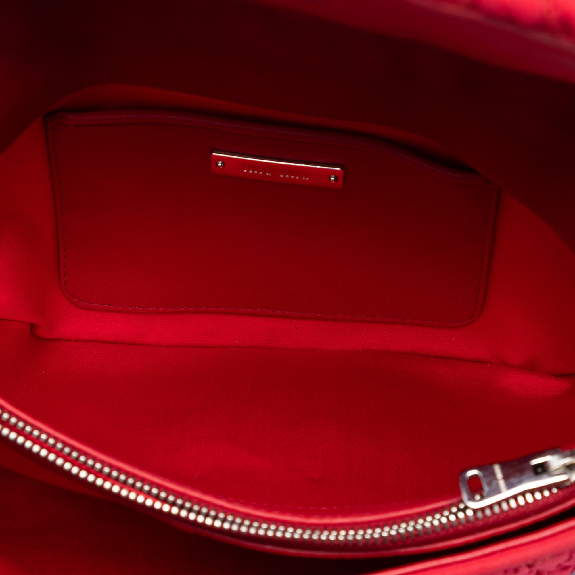 Matelasse Nylon Crystal Chain Satchel - Image 4