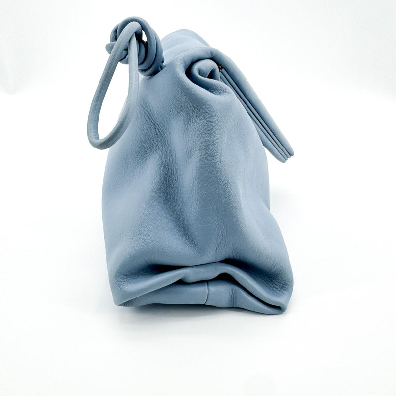 Bottega Veneta Bv Trine Fold Clutch Leather Blue