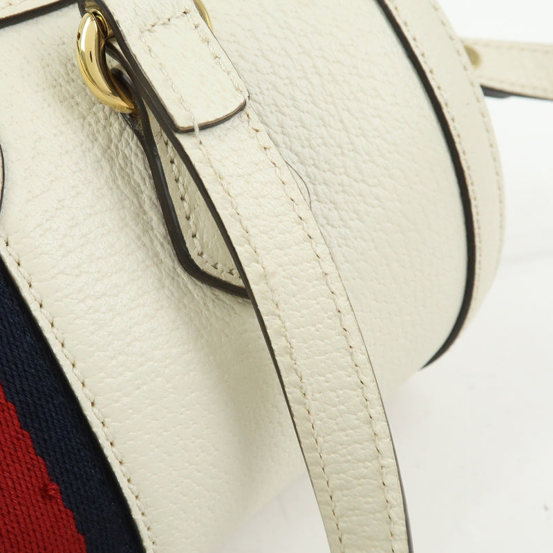 Gucci Ophidia Boston Leather White Bag