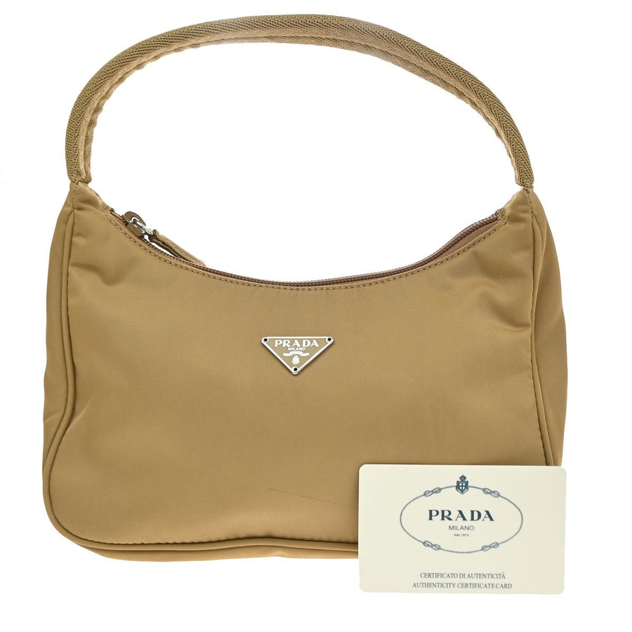 Prada Hobo Tessuto Beige Nylon