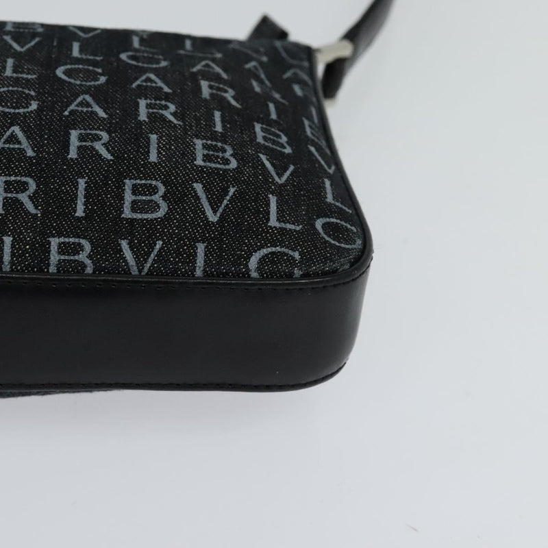 Bvlgari Logomania Canvas Black Bag
