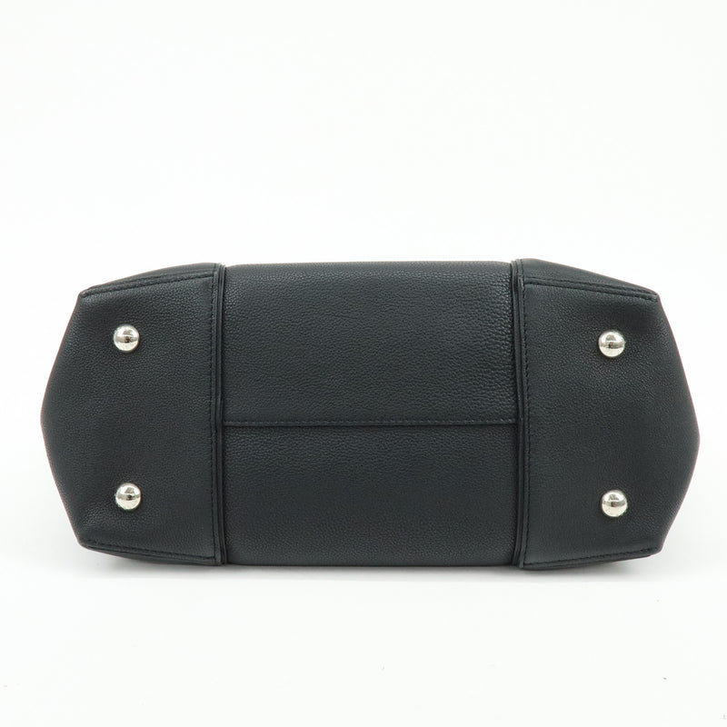 Louis Vuitton Soft Lockit Leather Black Bag