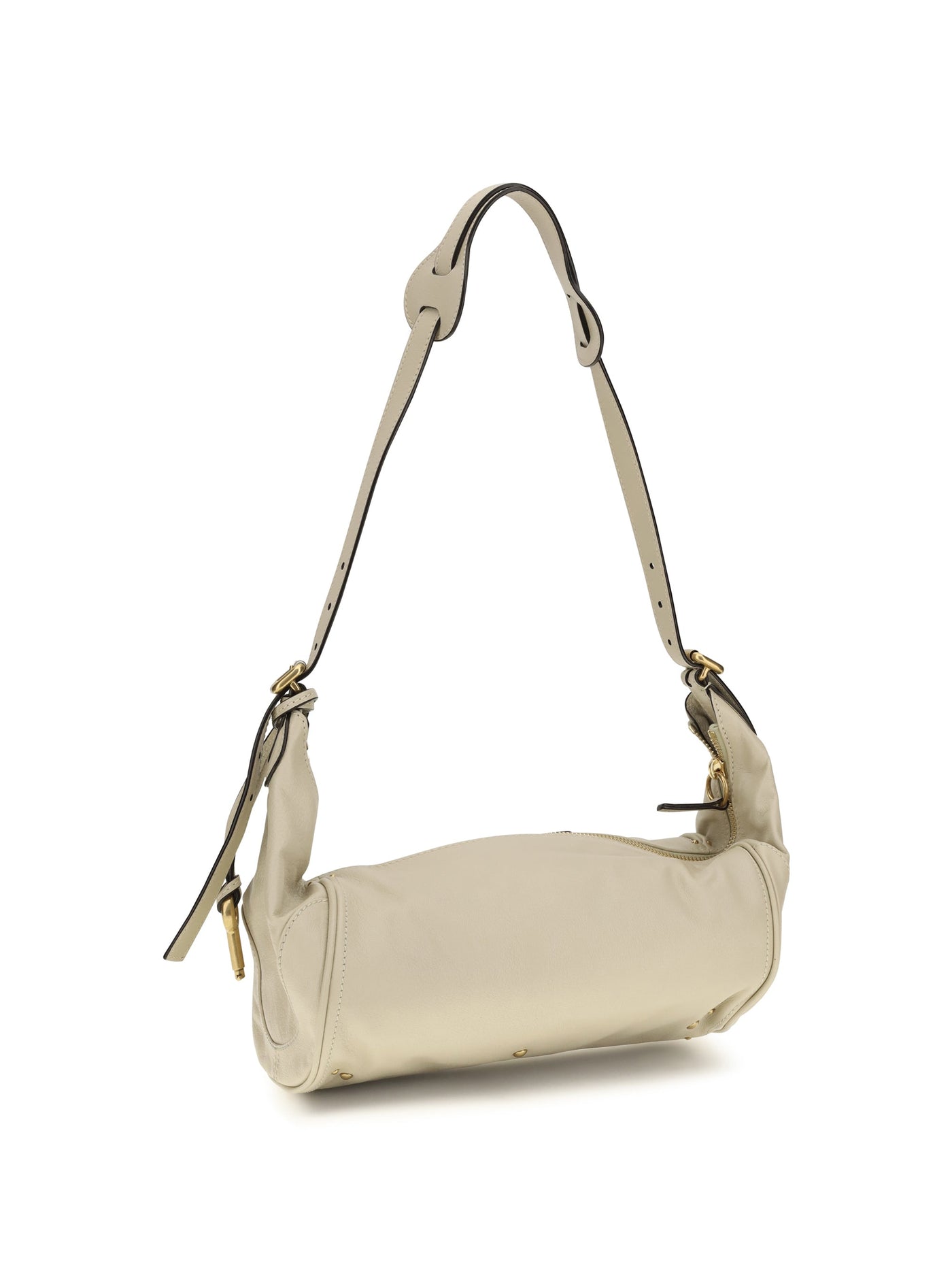 Chloé Paddington Shoulder Bag — Beige Calf Leather