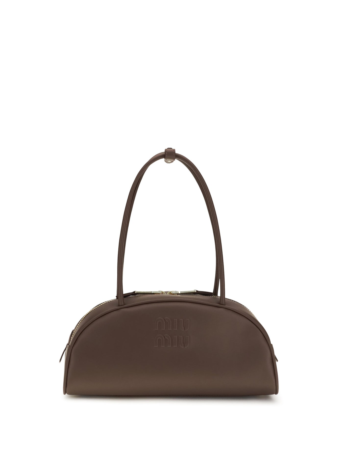 Miu Miu Beau Shoulder Bag — Brown Calf Leather