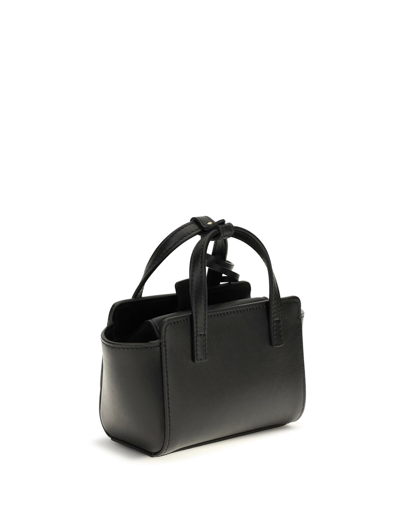 Hidesins Structured Calf Leather Mini Bag — Black Bos Taurus