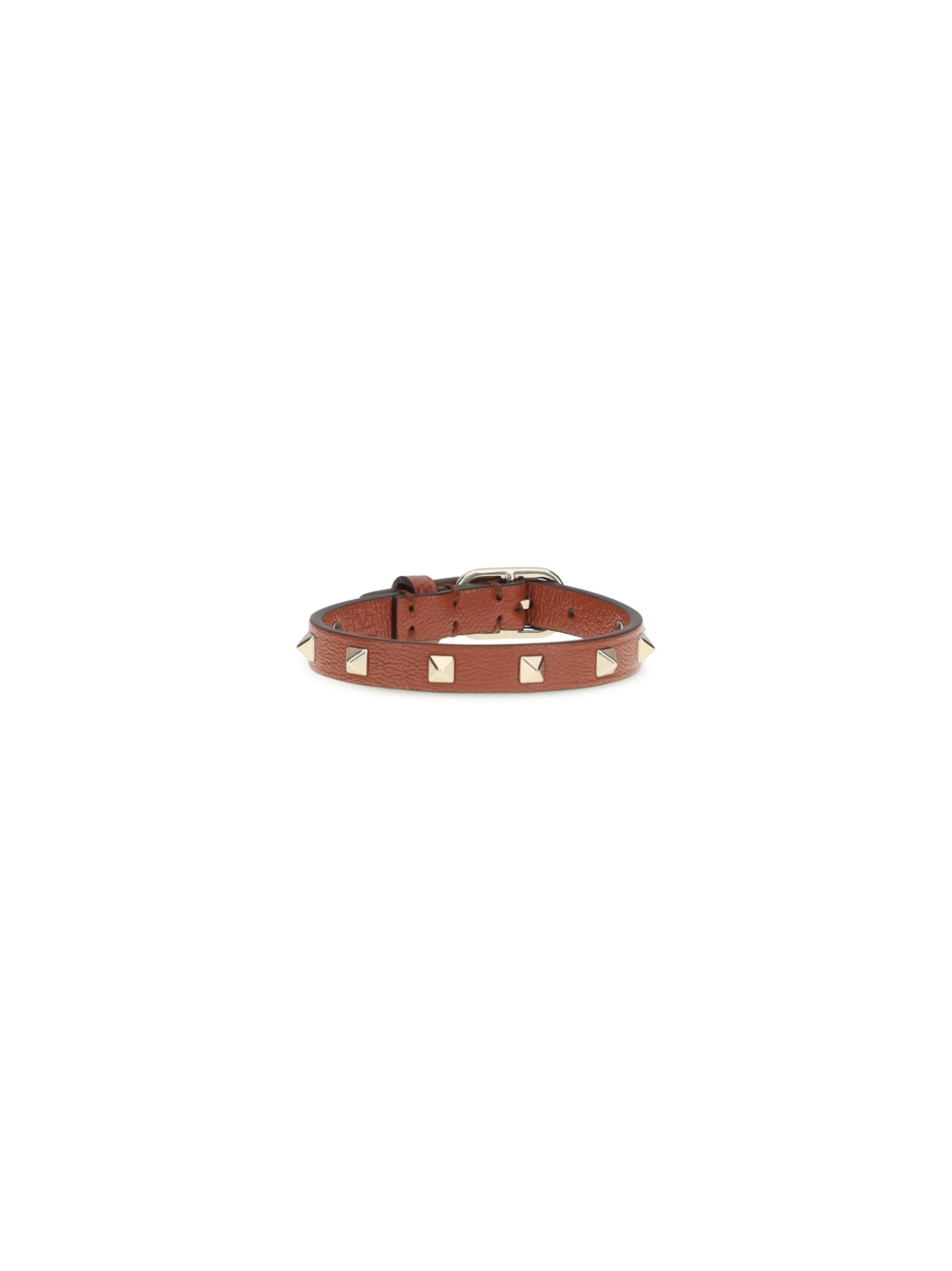 Valentino Garavani Rockstud Bracelet — Red Calf Leather Bos Taurus Bracelets