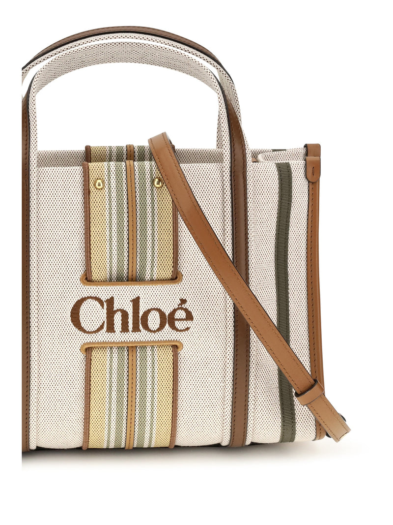 Chloé Tote Bag — Brown Cotton; Viscose