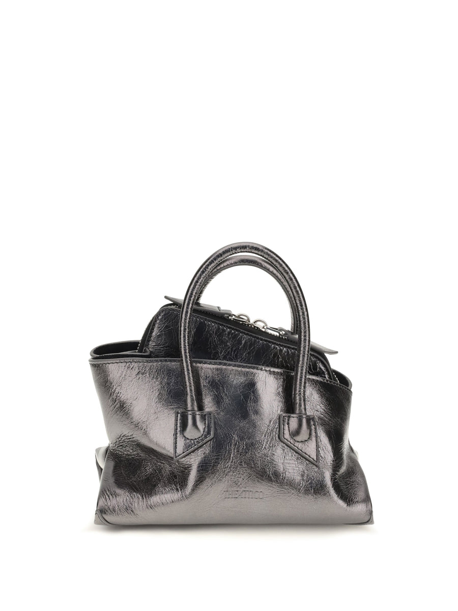 The Attico Top Handle Bag — Silver Calf Leather Bos Taurus