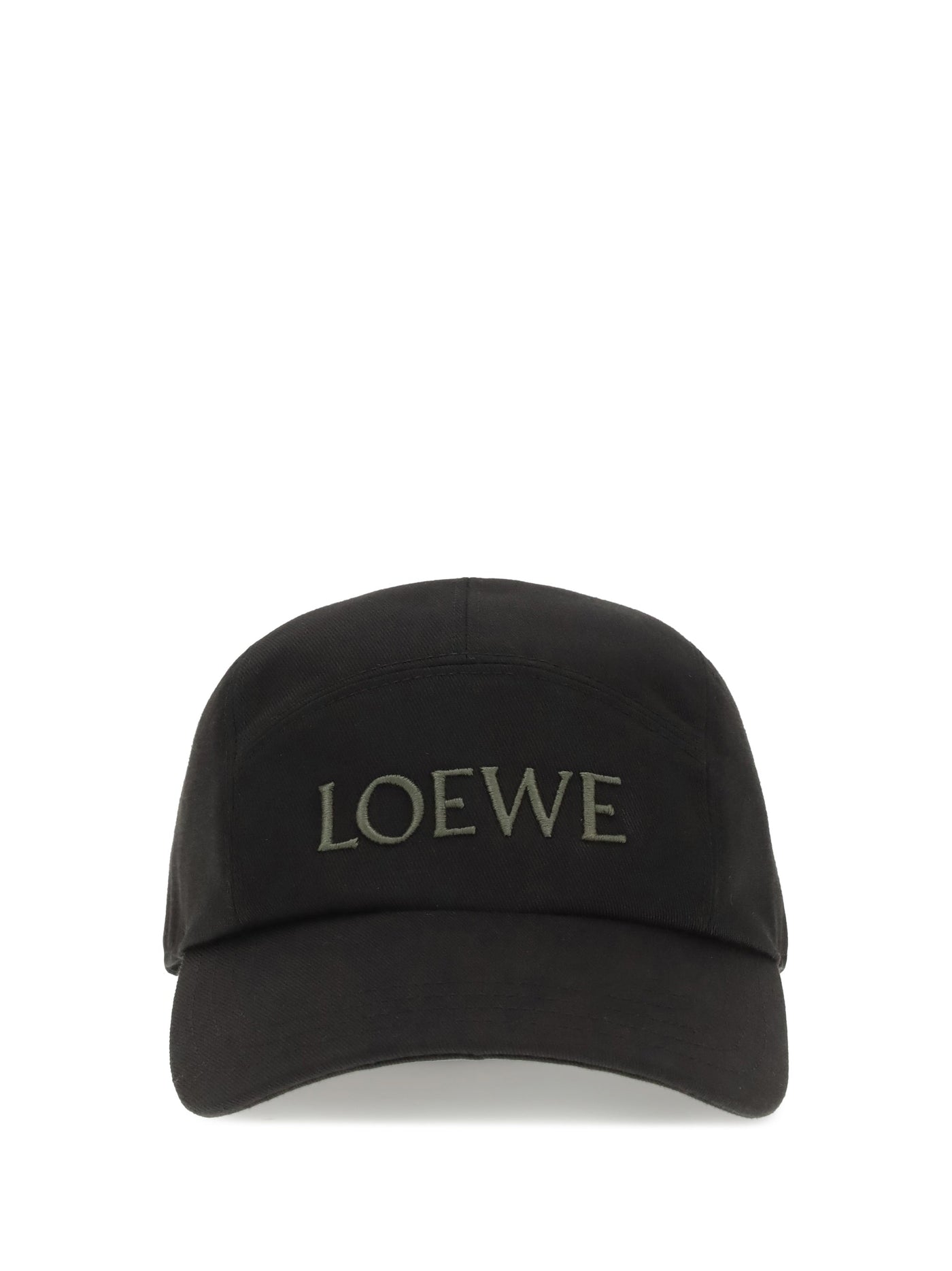 Loewe K820358x93 Logo-Embroidered Cotton Baseball Cap — Black Caps