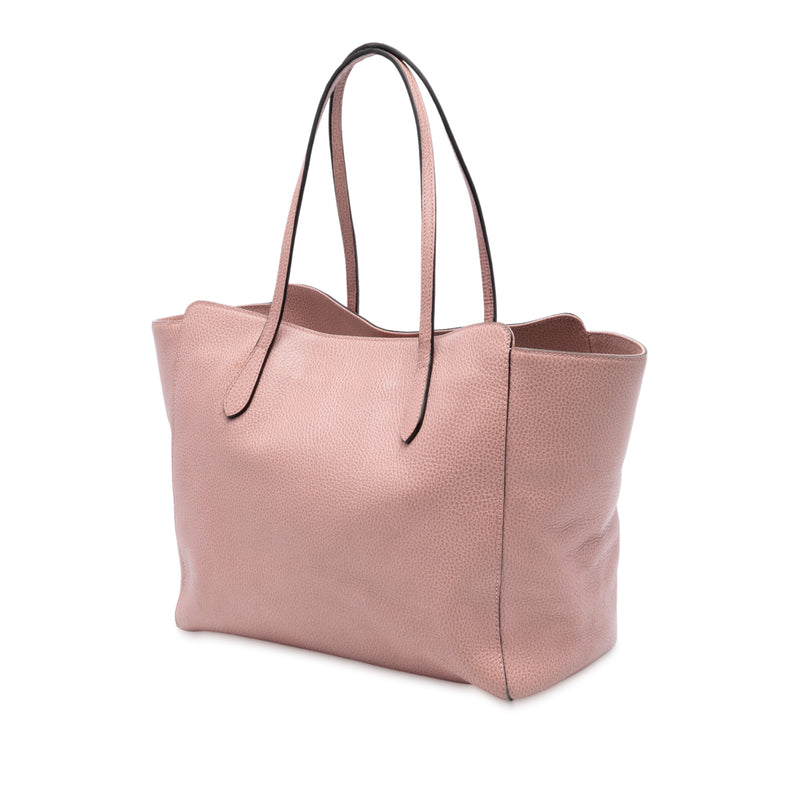 Medium Leather Swing Tote - Image 2