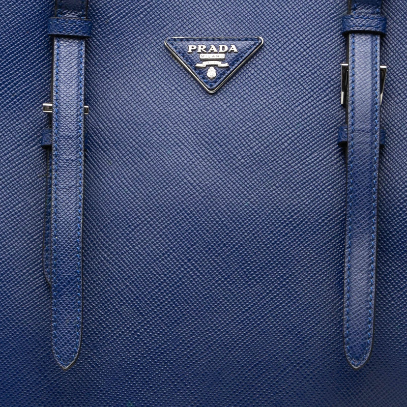 Medium Saffiano Cuir Double Handle Satchel - Image 6
