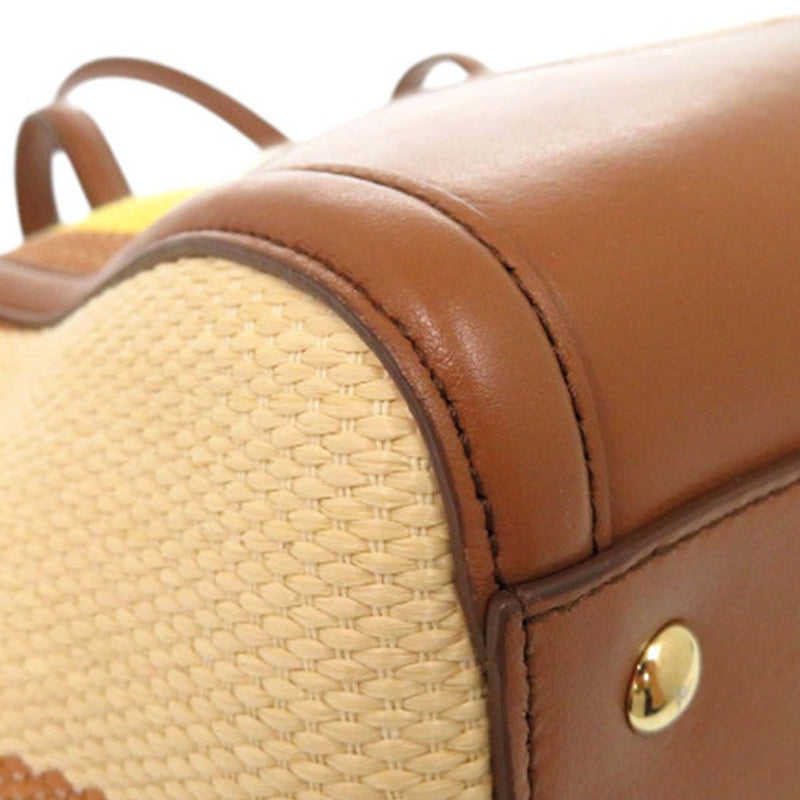 Medium Striped Canvas and Leather Amy Tote - Image 10