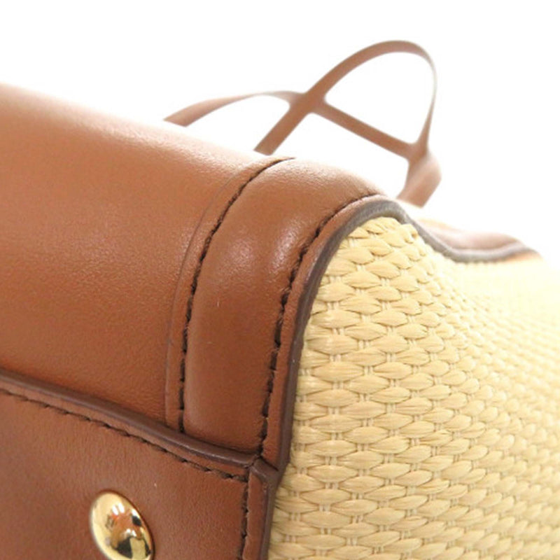 Medium Striped Canvas and Leather Amy Tote - Image 9