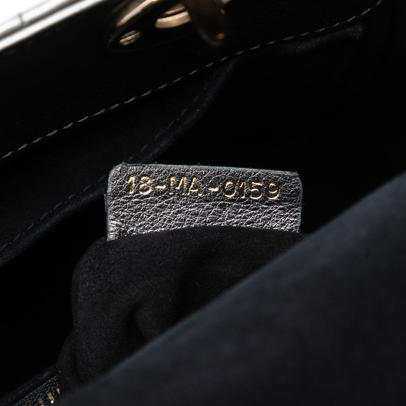Small Metallic Lambskin Cannage My ABCDior Lady Dior - Image 6