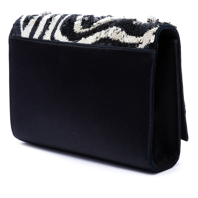 Small Satin Monogram Kate Zebra Sequin Crossbody - Image 2