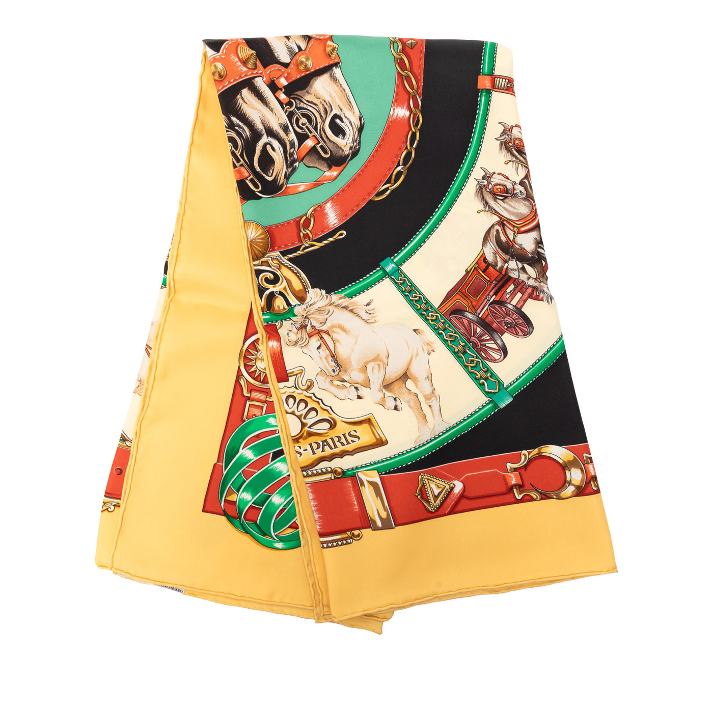 Chevaux de Trait Silk Scarf 90 - Image 1