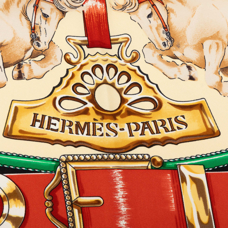 Chevaux de Trait Silk Scarf 90 - Image 3