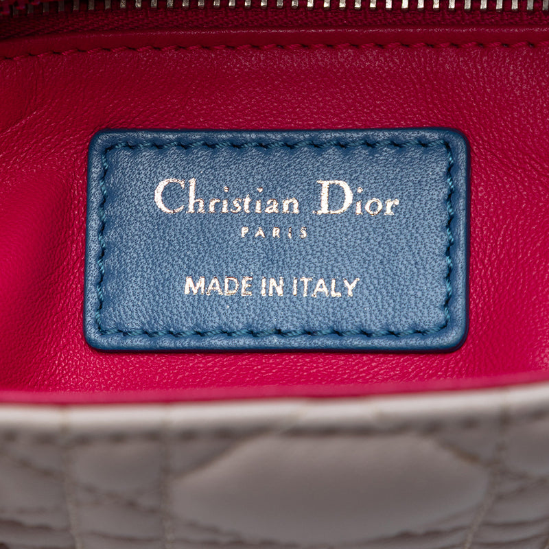 Mini Tricolor Lambskin Cannage Lady Dior - Image 5