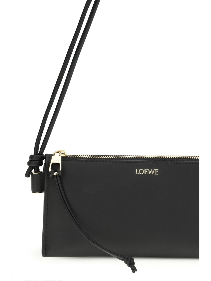 Loewe Joya Crossbody Bag — Black Calf Leather