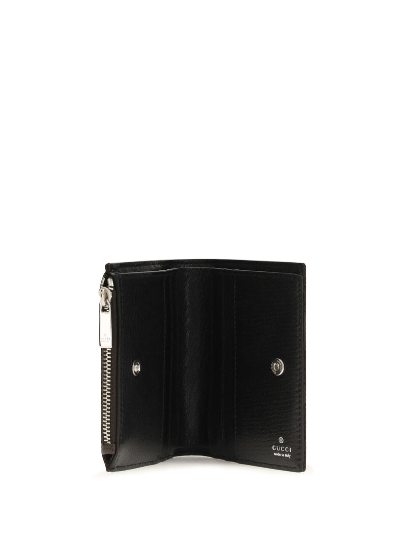 Gucci Plaque-Embellished Gg Canvas Wallet — Brown Polyester; Cotton; Polyamide