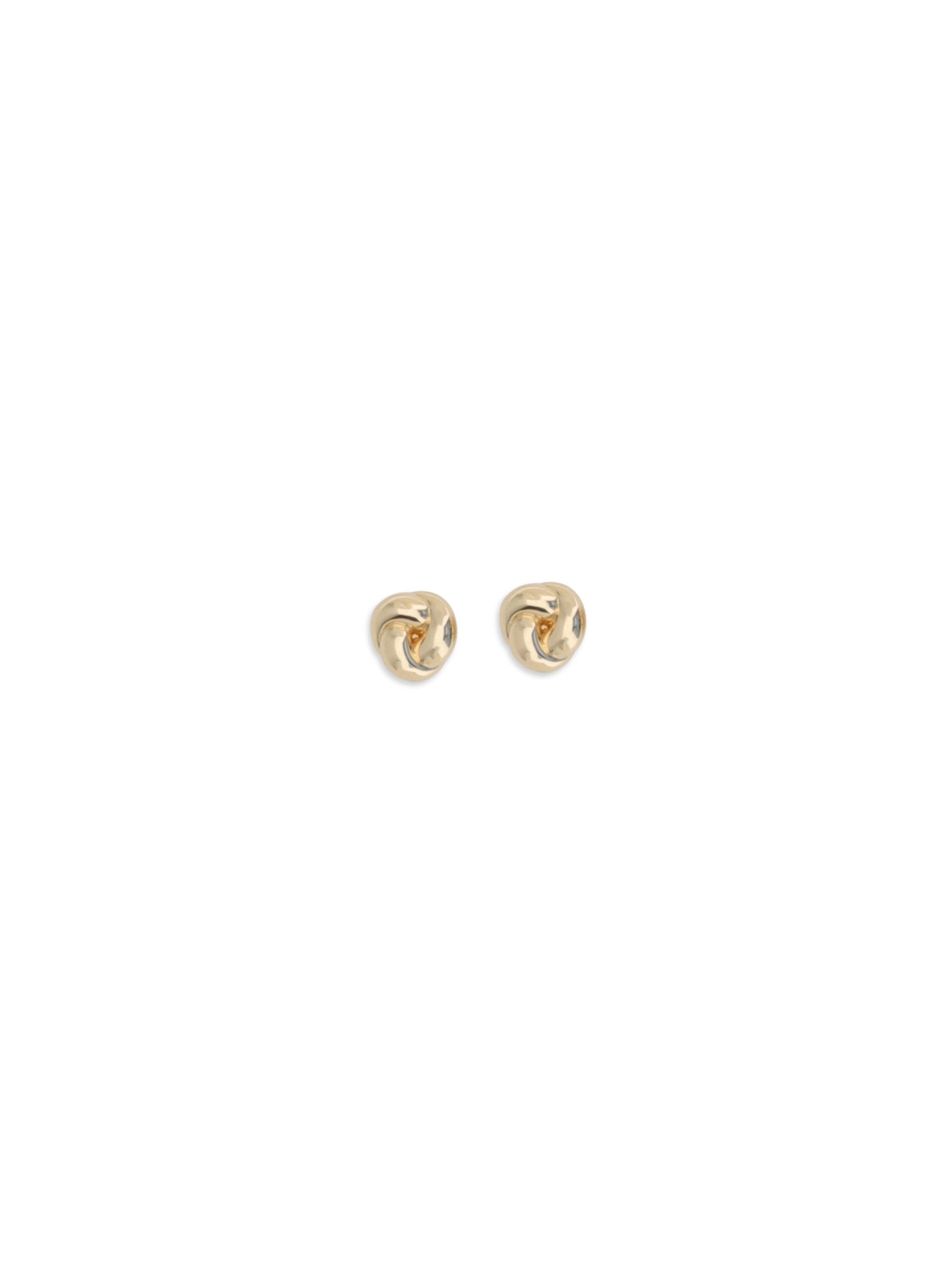 Self-Portrait Sculptural Knot Earrings — Gold Brass