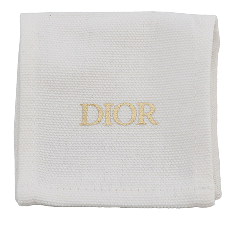 Dio(r)evolution Gold Plated Strass Drop Hoop Earrings - Image 9