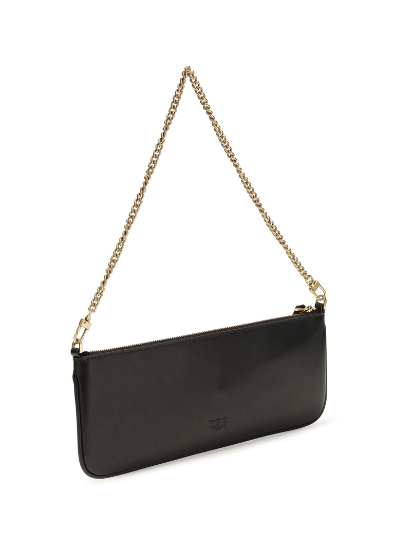 Pinko Horizontal Shoulder Bag — Black