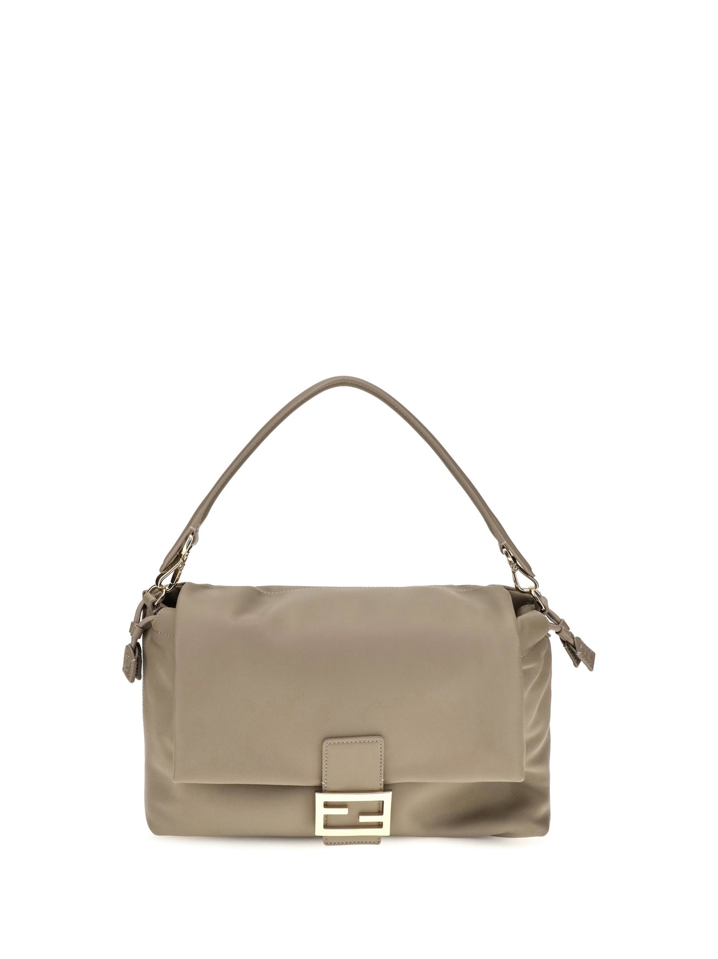 Fendi Baguette Shoulder Bag — Gray Calf Leather Bos Taurus