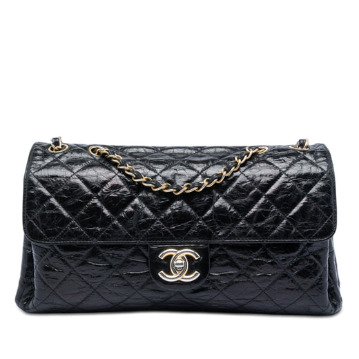 Jumbo CC Quilted Crumpled Calfskin Straight Flap - Image 1