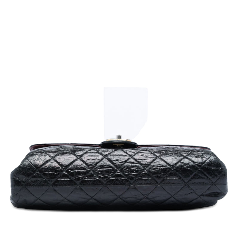 Jumbo CC Quilted Crumpled Calfskin Straight Flap - Image 3