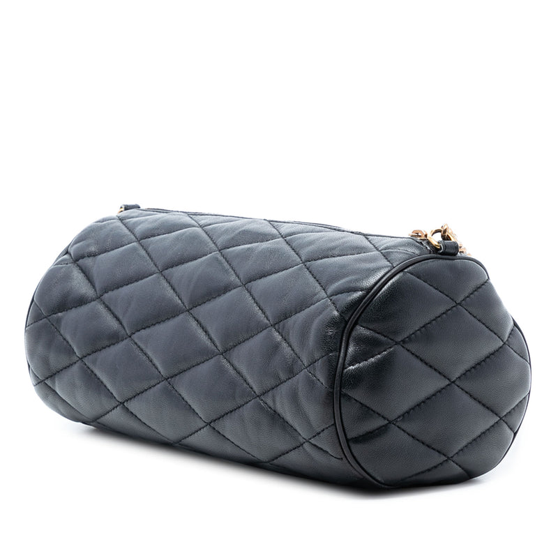 Small Quilted Lambskin Sade Tube Bag - Image 2