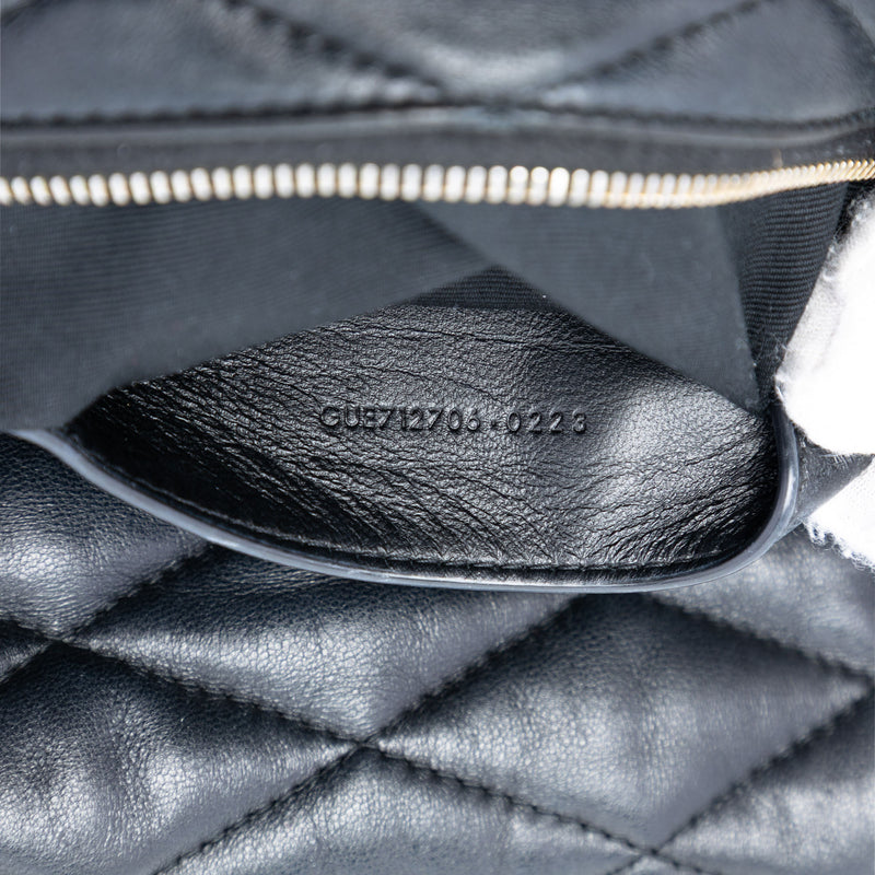 Small Quilted Lambskin Sade Tube Bag - Image 5