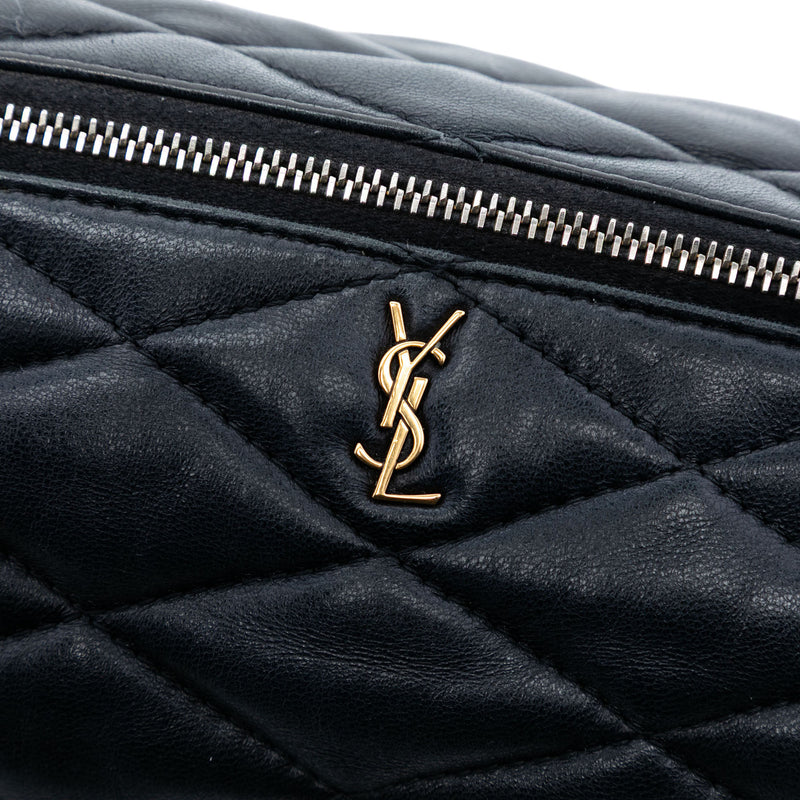 Small Quilted Lambskin Sade Tube Bag - Image 6