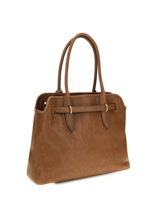 Miu Miu Calf Leather Shoulder Bag — Brown