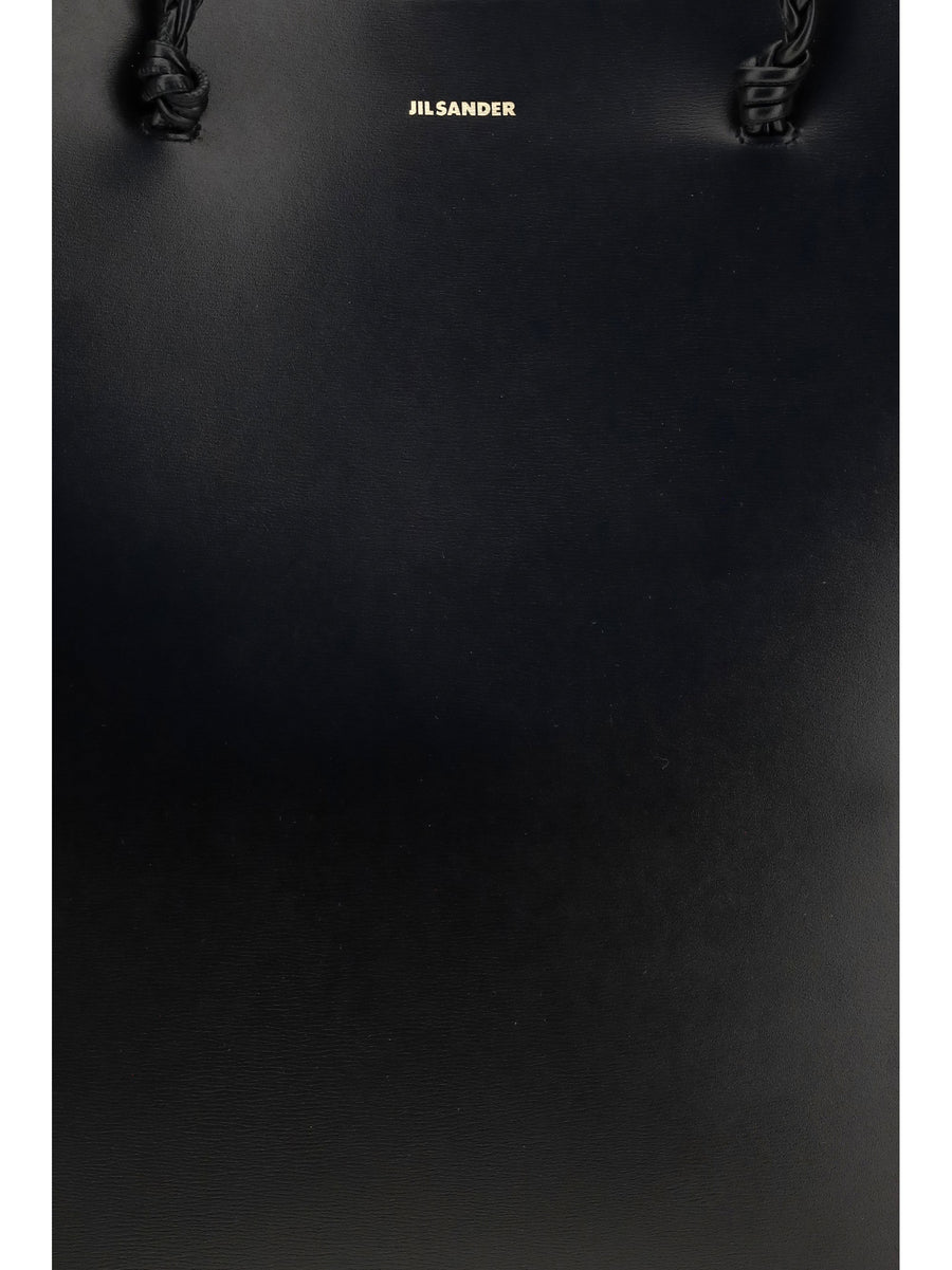 Jil Sander Calf Leather Shoulder Bag — Black