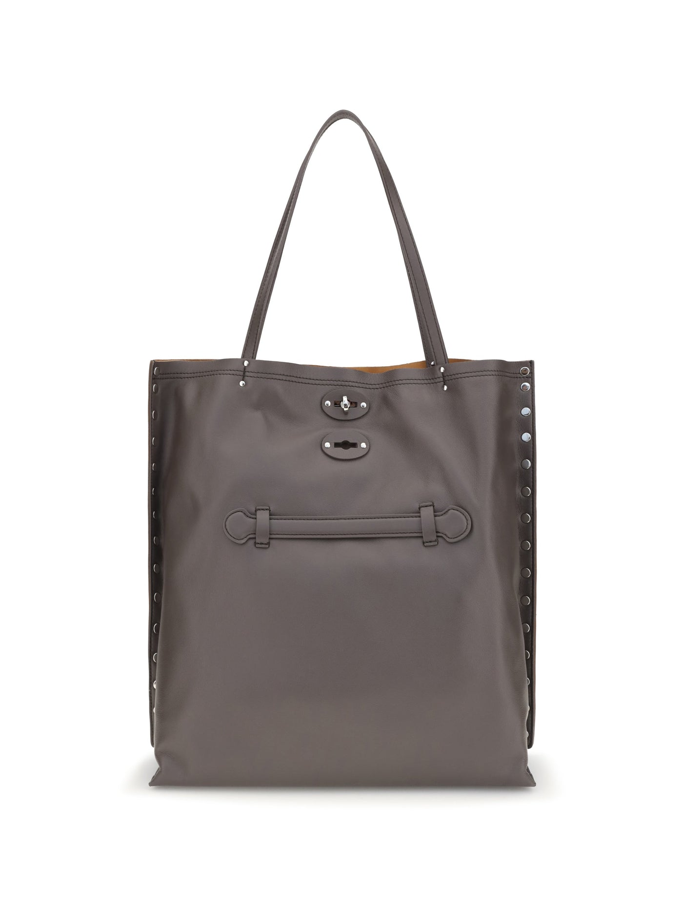 Zanellato Saeta Shoulder Bag — Brown Calf Leather Bos Taurus