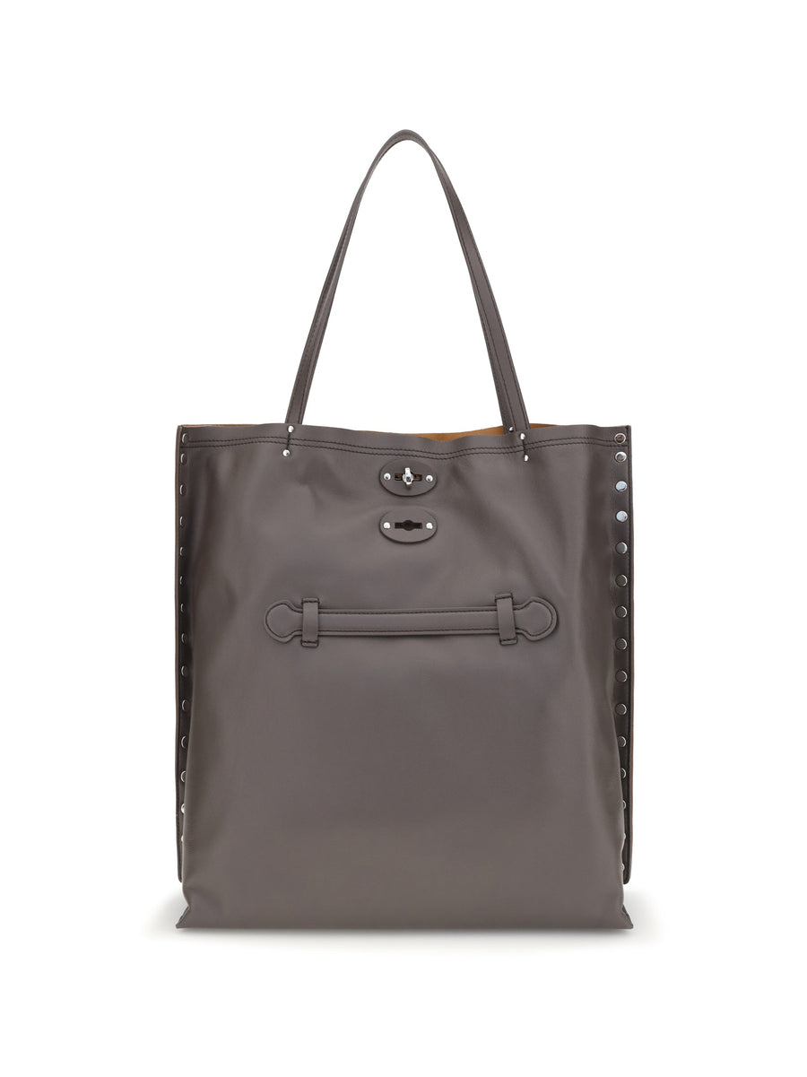 Zanellato Saeta Shoulder Bag — Brown Calf Leather Bos Taurus