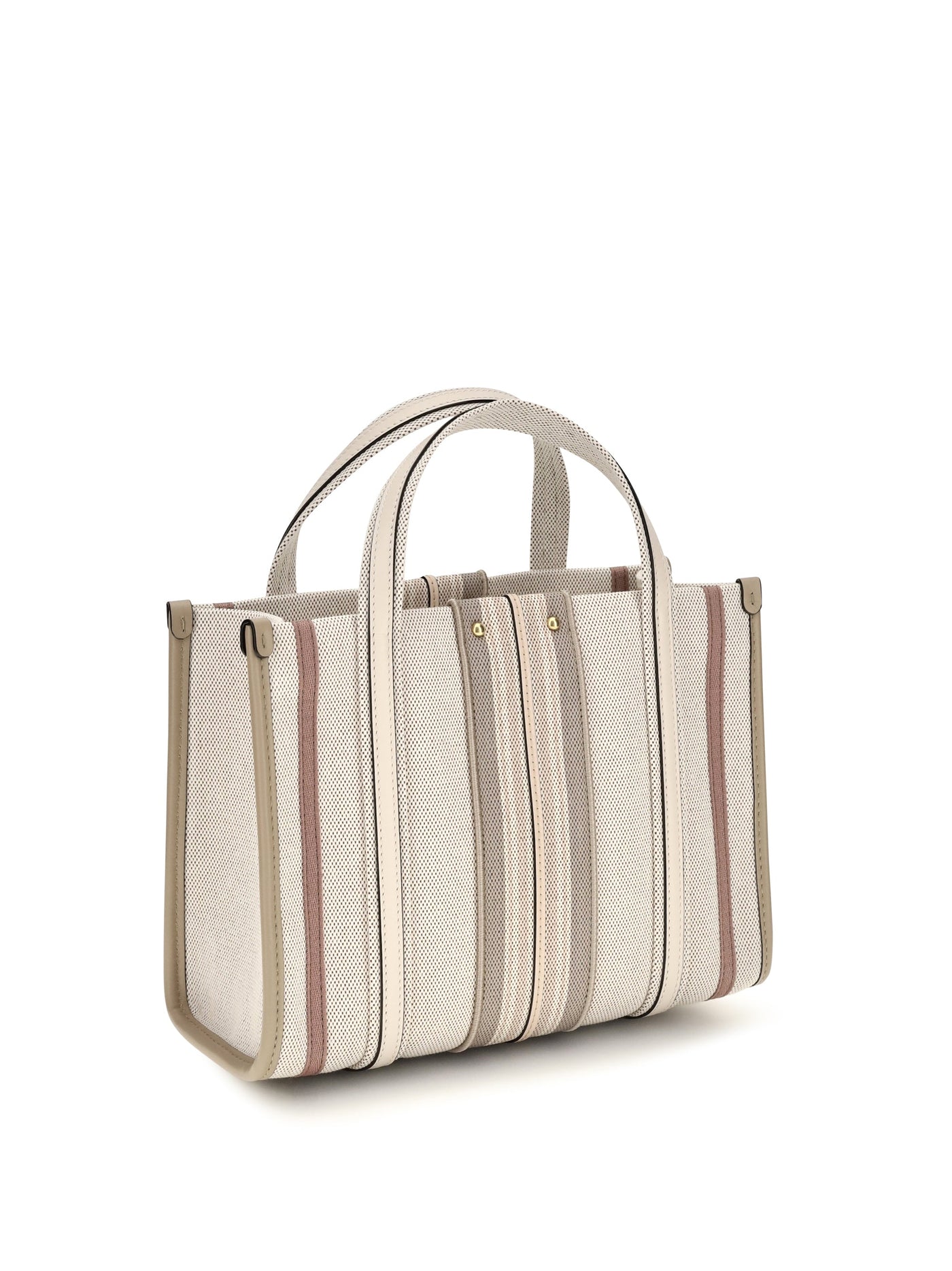 Chloé Woody Loop Tote Bag — Beige Cotton