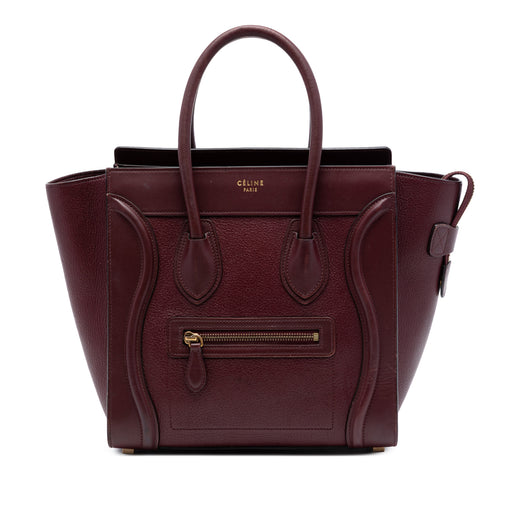 Micro Smooth Calfskin and Goatskin Luggage Tote - Image 1