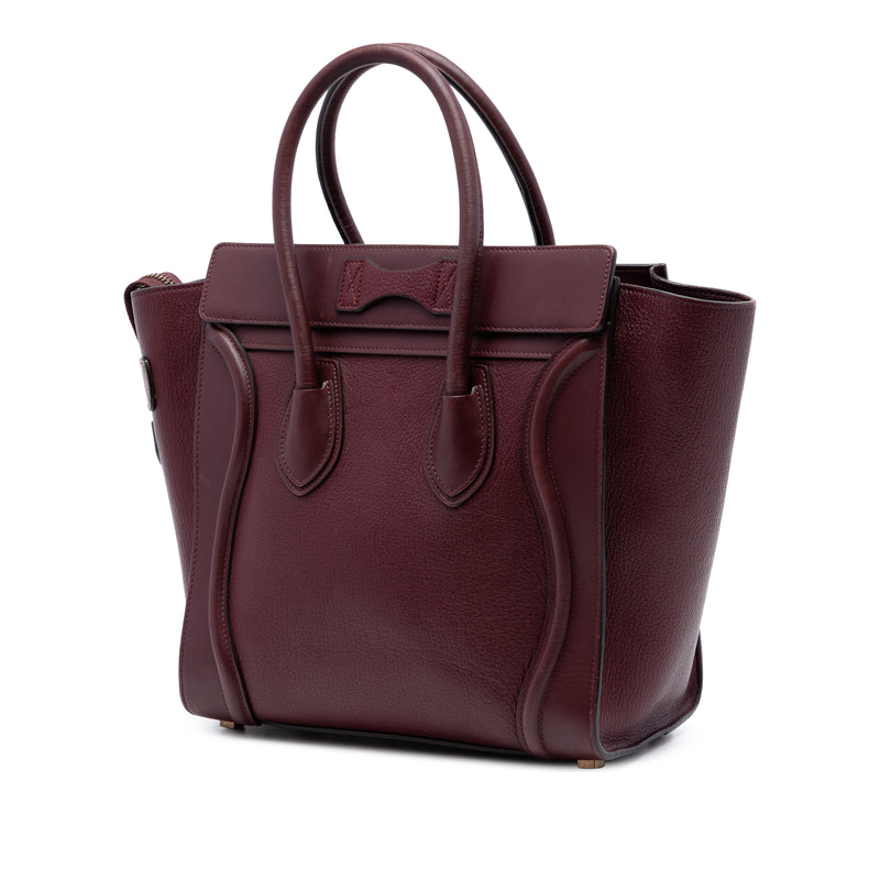 Micro Smooth Calfskin and Goatskin Luggage Tote - Image 2